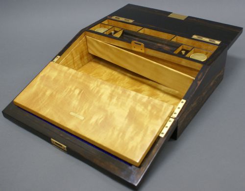 fig 4. A coromandel writing slope by Luechars, 38 & 39 Piccadilly
