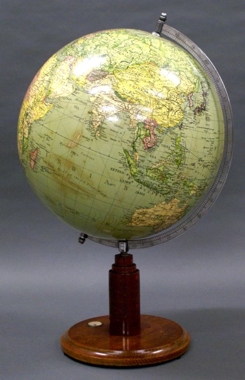 A 1920'S  14" Terrestrial Table Globe