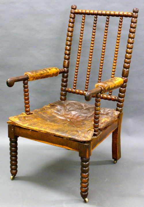 A Late 17th Century Bobbin Turned, Laburnum-wood Arm Chair.