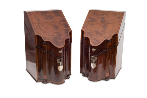 A Pair of George III Knife Boxes