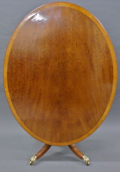 A George III Mahogany Oval Breakfast Table