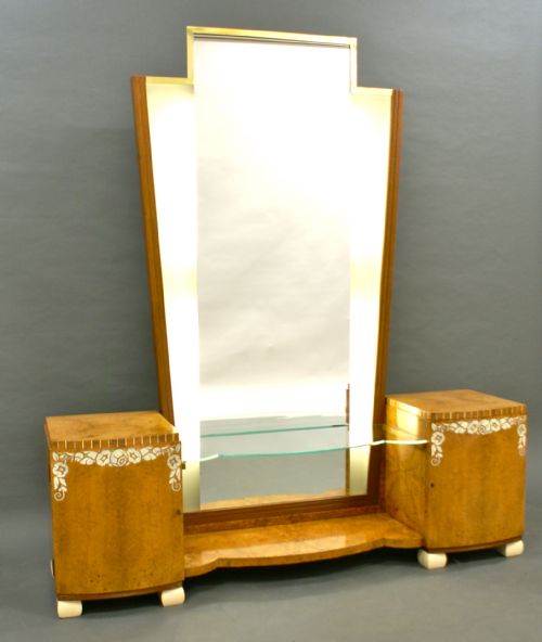 A Superb Quality French Art Deco Dressing Mirror