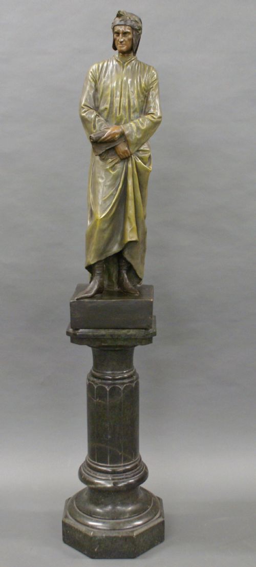A Terracotta Figure of Dante Alighieri.