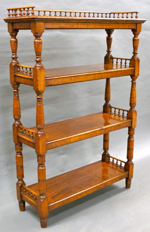 A Most Unusual Victorian, Burl Elm Whatnot