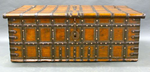 A Large 18th Century Indian Trunk/coffee Table