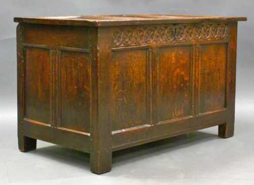 A Late 17th Century Oak Joined Coffer