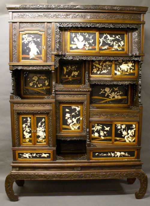 A 19th Century Japanese Cabinet on Stand