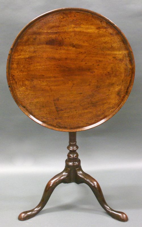 A George III Mahogany Dish Top Tripod Table
