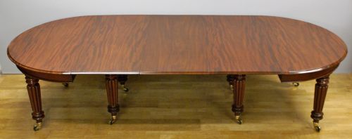 A Late Regency Mahogany Extending Dining Table