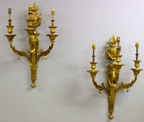 A Superb Pair of Late 19th Century Wall Lights