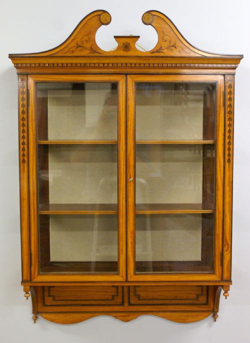 An Edwards & Roberts Satinwood Wall Cabinet