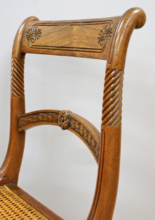 A Fine Set 0f 6 Regency Rosewood Dining Chairs