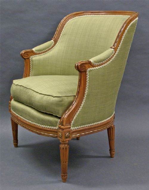 A Very Unusual French Satinwood Arm Chair
