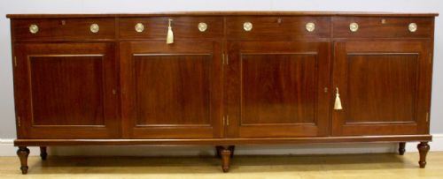 A Large George III Mahogany Side Cabinet