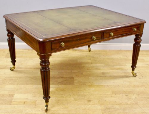 A George III Mahogany Partners Writing Table/desk