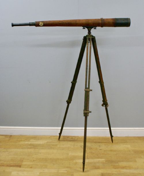 A Brass and Leather Telescope by W. Ottway & Co.