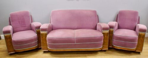 An Art Deco 3 Piece Suite