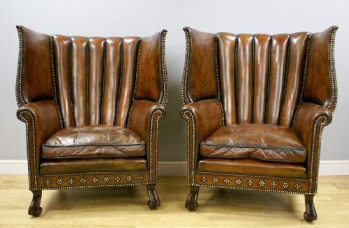 A Pair of Hall Porters Chairs