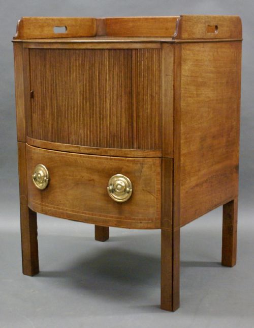A George III Mahogany Tray to Bedside Commode