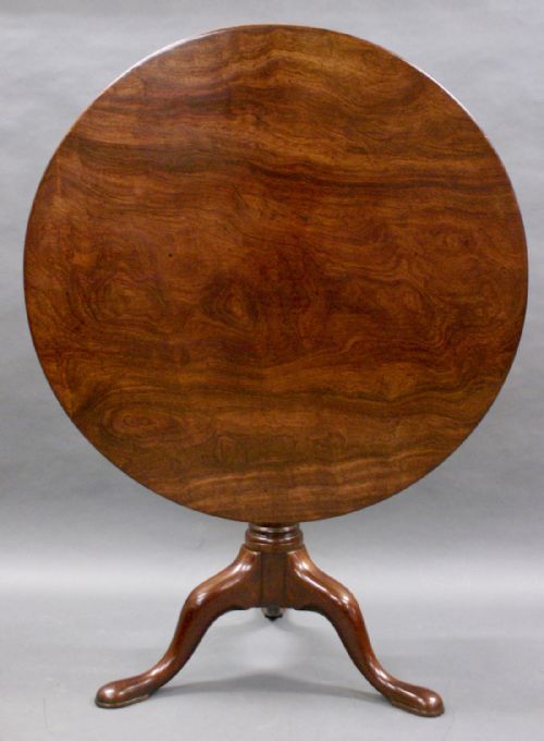 A Large Cuban Mahogany, George III Tripod Table