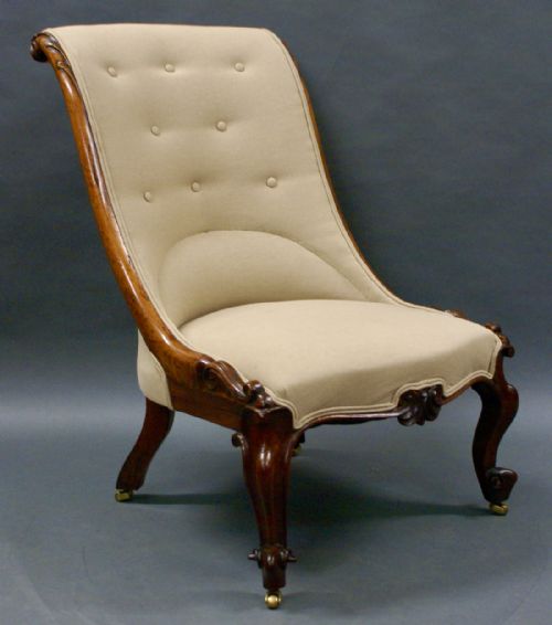 A Victorian Rosewood Easy Chair