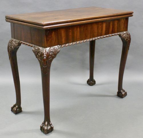 An Irish, Chippendale Period Mahogany Tea Table