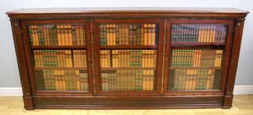 A Large Glazed Low Bookcase