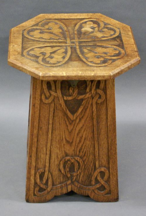 An Arts & Crafts Ash Stool