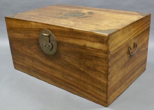 CANTONESE BRASSBOUND CAMPHORWOOD TRUNK - ADDITIONAL PHOTO 2