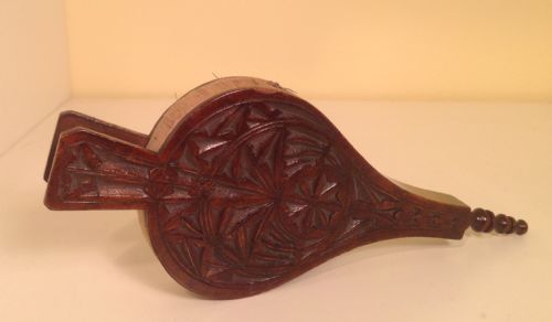 A Carved Treen Pin Cushion