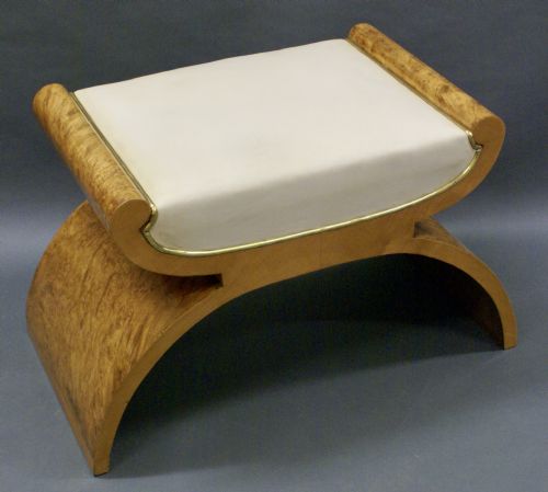 fig 1. An Art Deco dressing stool by Epstein