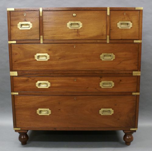 A Mid 19th Century Secretaire Military Chest