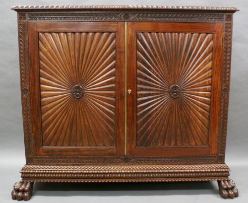 An Anglo Indian Carved Cabinet