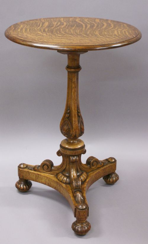 A Fine Quality Tripod Table Attributed to James Shoolbred & Co.