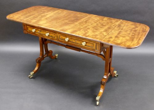 A Fine Regency Mahogany Sofa Table