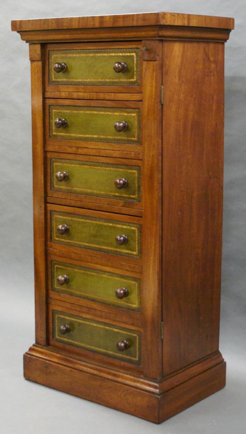 A Victorian Mahogany Wellington Chest of Drawers