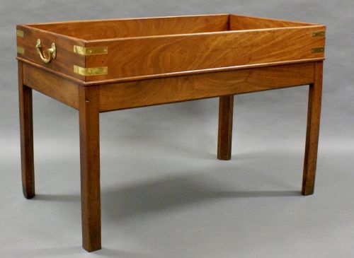 A Mahogany Butlers Tray on Stand