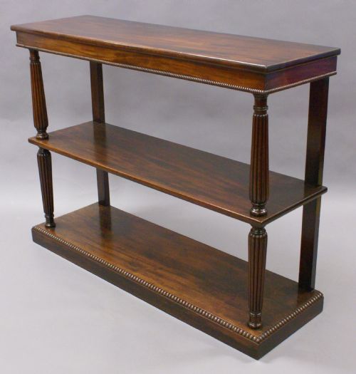 A Late Regency, Cuban Mahogany Console Table in the Manner of Gillows