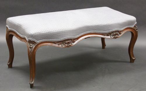 An Unusual Mahogany Carved Window Seat