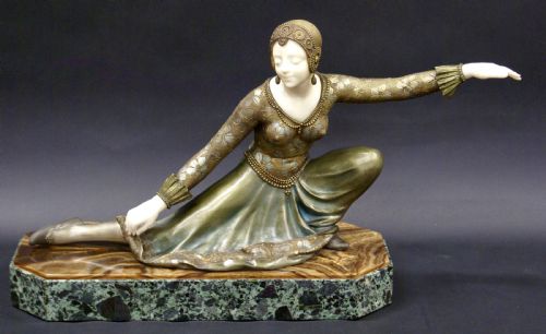 Stunning Art Deco Bronze by F. Rigaud