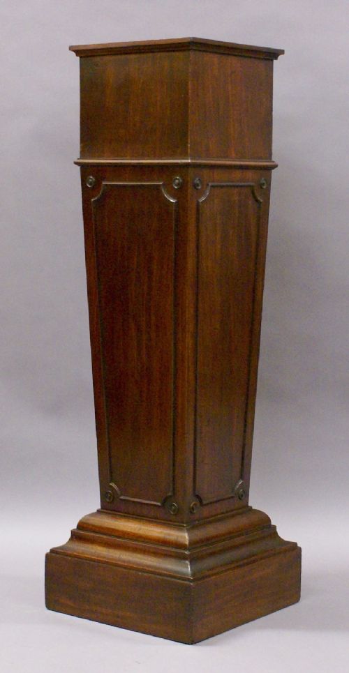 A George III Mahogany Pedestal