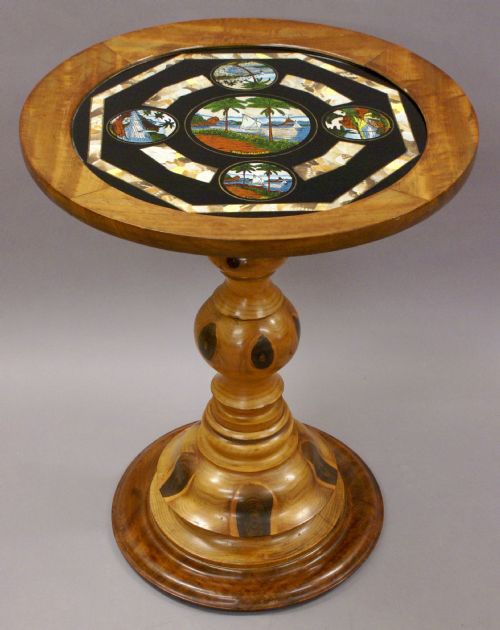An Unusual Mahogany Center Table