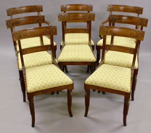 A Fine Set of 8 Chairs Attributed to Gillows