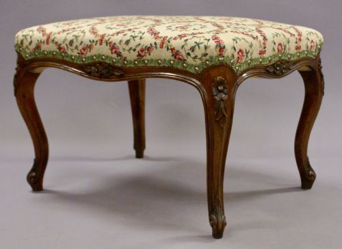 A Superior Quality Rosewood Stool.