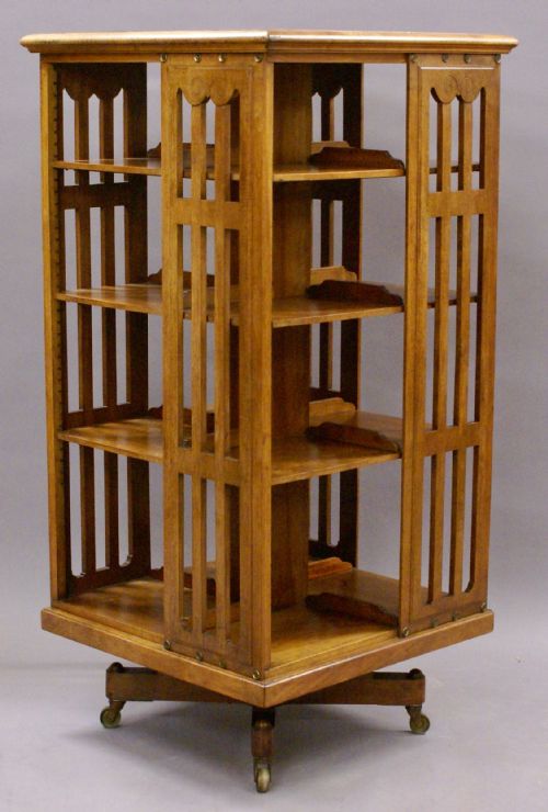 An Unusually Large Revolving Bookcase