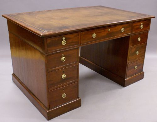A George III Mahogany Partners Desk