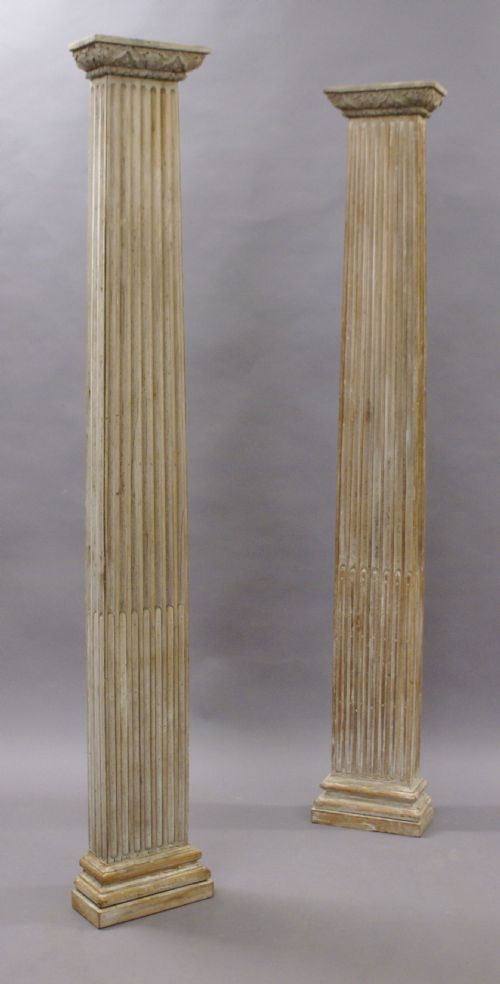 A Pair of 19th Century Pile Pilasters