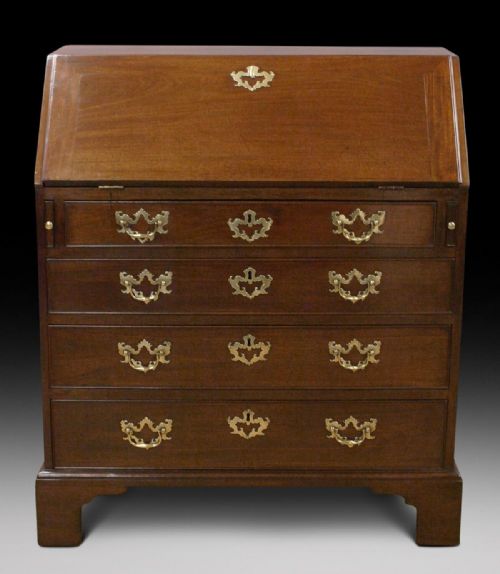 A George III Bureau with Original Handles