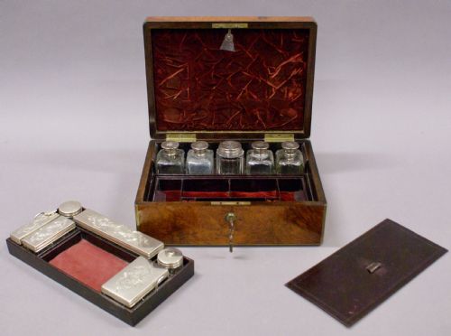 A SUPERB AMBOYNA DRESSING BOX - ADDITIONAL PHOTO 3