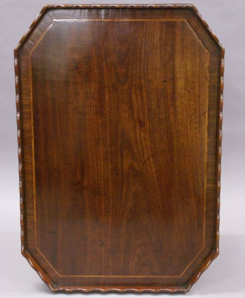 A Fine George III Mahogany Tray